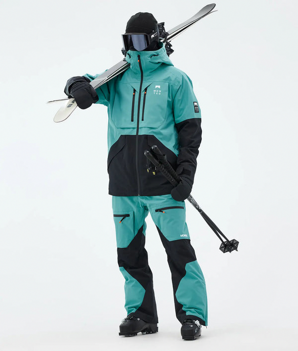 Arch Veste de ski pour homme – Turquoise / Noir