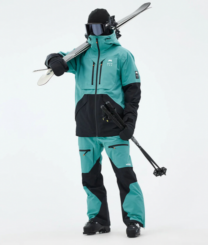 Arch Veste de ski pour homme – Turquoise / Noir