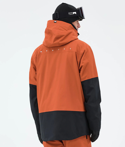 Arch Veste de ski pour homme – Orange brûlé / Noir