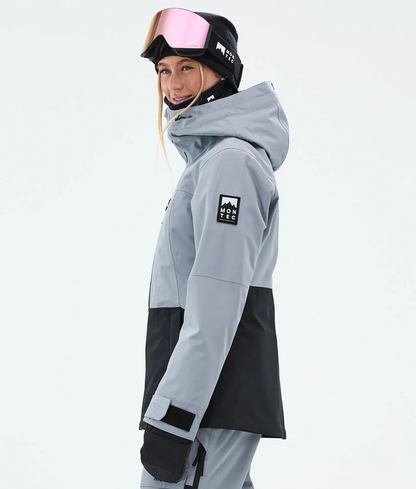 Moss W Veste de ski pour femme – Bleu doux / Noir