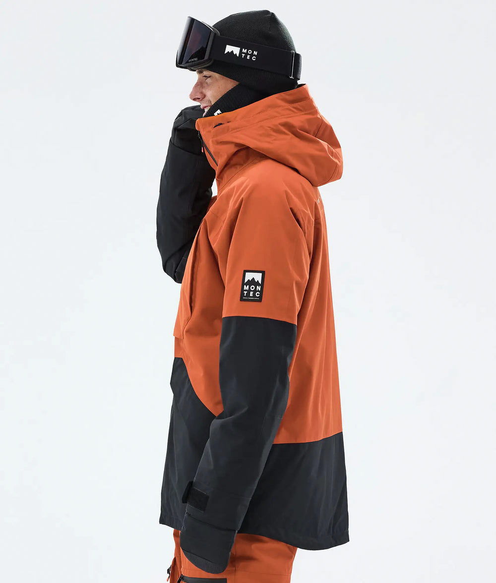 Arch Veste de ski pour homme – Orange brûlé / Noir