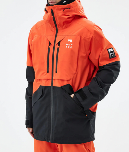 Arch Veste de ski pour homme – Orange / Noir